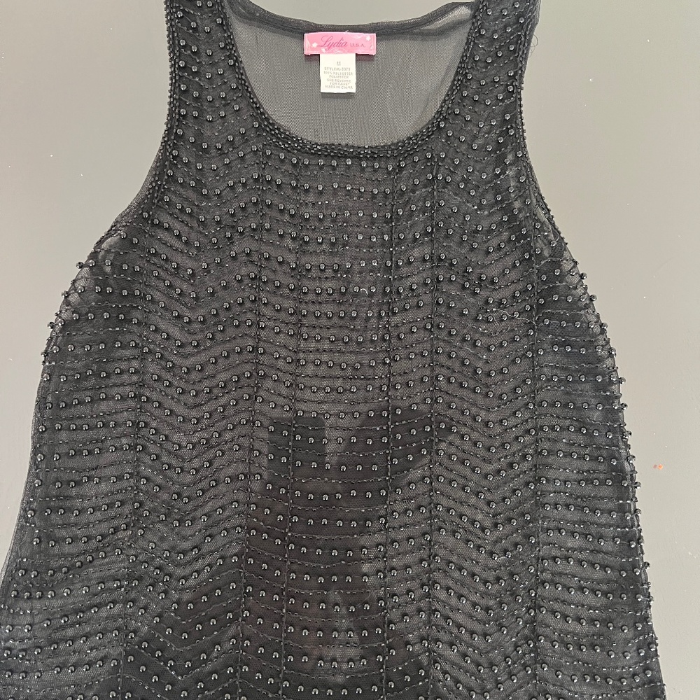 Sheer Beaded Tank